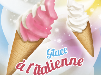 Décor de machine à glace